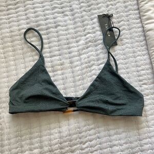 Tavik- Tiffany bikini top, Blue Green NWT